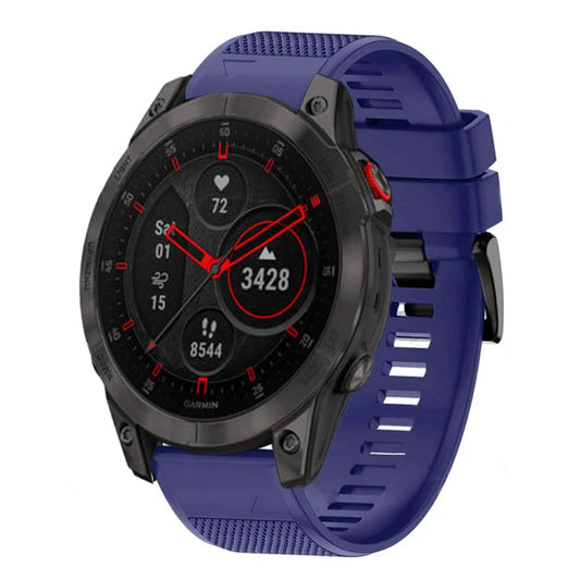 For Garmin Epix Gen 2 Quick Release 22mm Silicone Watch Band(Midnight Blue) - Watch Bands by buy2fix | Online Shopping UK | buy2fix