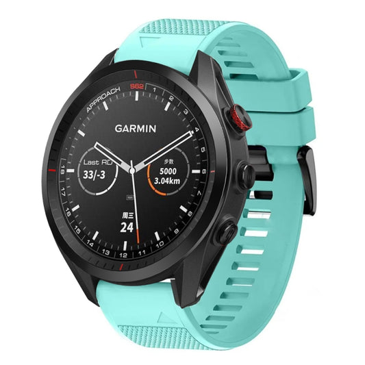 For Garmin Approach S62 Quick Release 22mm Silicone Watch Band(Mint Green) - Watch Bands by buy2fix | Online Shopping UK | buy2fix