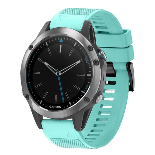 For Garmin Quatix 5 Quick Release 22mm Silicone Watch Band(Mint Green) - Watch Bands by buy2fix | Online Shopping UK | buy2fix