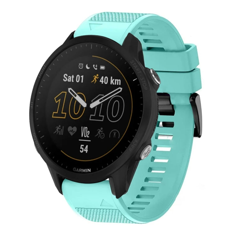 For Garmin Forerunner 955 Quick Release 22mm Silicone Watch Band(Mint Green) - Watch Bands by buy2fix | Online Shopping UK | buy2fix