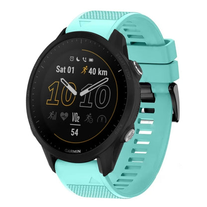 For Garmin Forerunner 955 Quick Release 22mm Silicone Watch Band(Mint Green) - Watch Bands by buy2fix | Online Shopping UK | buy2fix