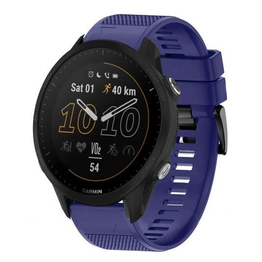 For Garmin Forerunner 955 Quick Release 22mm Silicone Watch Band(Midnight Blue) - Watch Bands by buy2fix | Online Shopping UK | buy2fix
