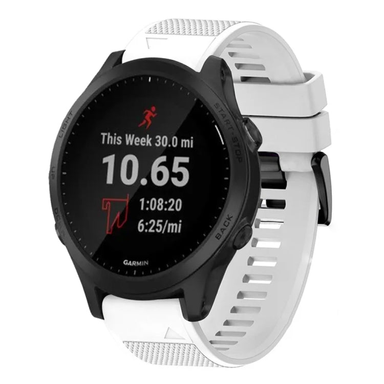 For Garmin Forerunner 945 Quick Release 22mm Silicone Watch Band(White) - Watch Bands by buy2fix | Online Shopping UK | buy2fix