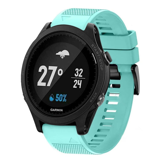 For Garmin Forerunner 935 Quick Release 22mm Silicone Watch Band(Mint Green) - Watch Bands by buy2fix | Online Shopping UK | buy2fix