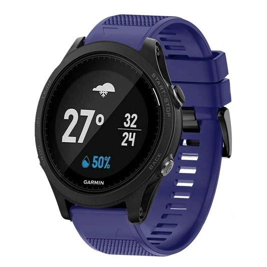 For Garmin Forerunner 935 Quick Release 22mm Silicone Watch Band(Midnight Blue) - Watch Bands by buy2fix | Online Shopping UK | buy2fix
