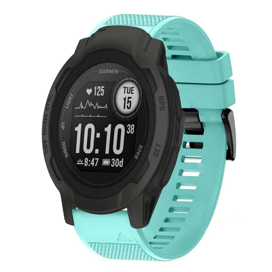 For Garmin Instinct 2 Quick Release 22mm Silicone Watch Band(Mint Green) - Watch Bands by buy2fix | Online Shopping UK | buy2fix
