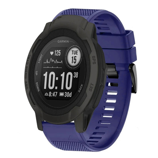 For Garmin Instinct 2 Quick Release 22mm Silicone Watch Band(Midnight Blue) - Watch Bands by buy2fix | Online Shopping UK | buy2fix