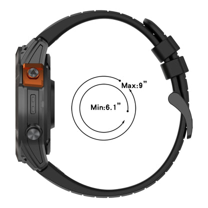 For Garmin Epix Gen 2 Quick Release 22mm Silicone Watch Band(Black) - Watch Bands by buy2fix | Online Shopping UK | buy2fix