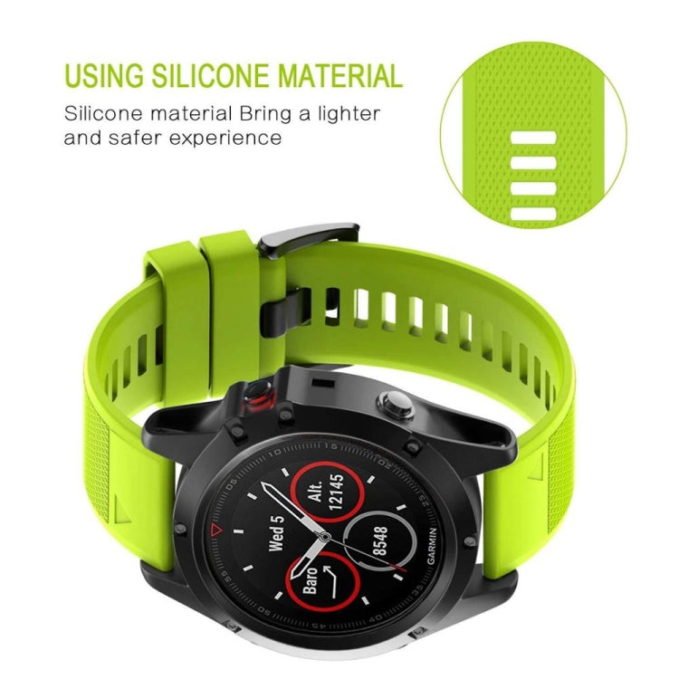 For Garmin Forerunner 955 Quick Release 22mm Silicone Watch Band(Mint Green) - Watch Bands by buy2fix | Online Shopping UK | buy2fix