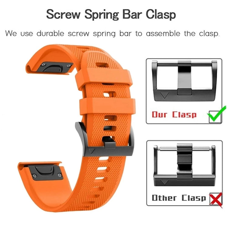 For Garmin Approach S62 Quick Release 22mm Silicone Watch Band(Grey) - Watch Bands by buy2fix | Online Shopping UK | buy2fix