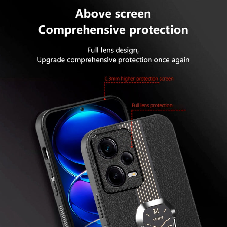 For Redmi Note 12 Pro 5G Global Magnetic Litchi Leather Back Phone Case with Holder(Green) - Xiaomi Cases by buy2fix | Online Shopping UK | buy2fix
