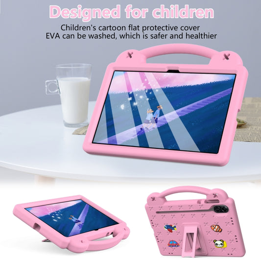 For Honor Pad X9 / X9 2024 Handle Kickstand Children EVA Shockproof Tablet Case(Pink) - Honor by buy2fix | Online Shopping UK | buy2fix