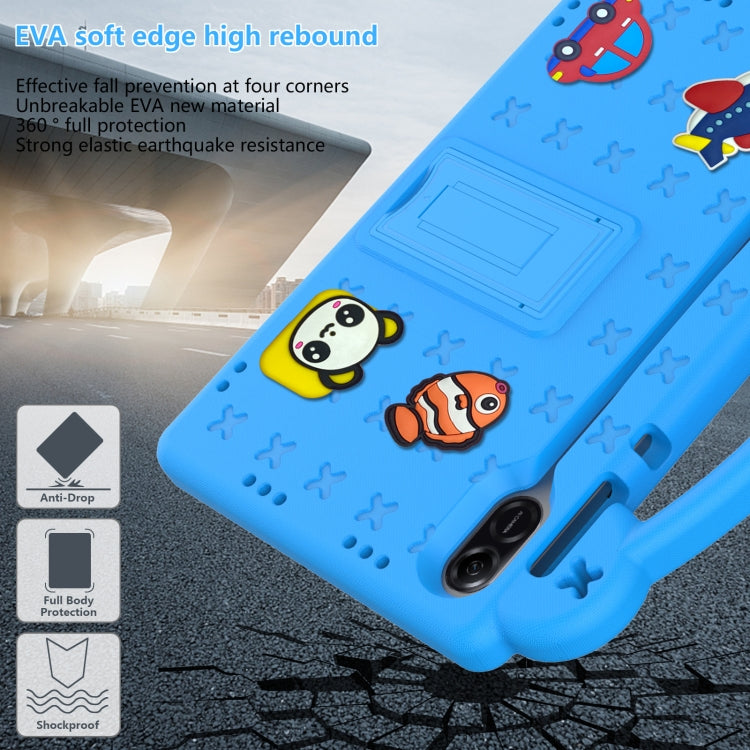 For Honor Pad X9 / X9 2024 Handle Kickstand Children EVA Shockproof Tablet Case(Sky Blue) - Honor by buy2fix | Online Shopping UK | buy2fix