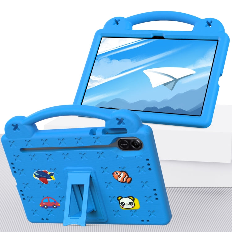 For Honor X8 Pro 11.5 Handle Kickstand Children EVA Shockproof Tablet Case(Sky Blue) - Honor by buy2fix | Online Shopping UK | buy2fix