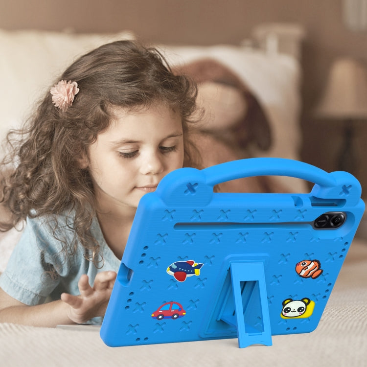 For Honor X8 Pro 11.5 Handle Kickstand Children EVA Shockproof Tablet Case(Sky Blue) - Honor by buy2fix | Online Shopping UK | buy2fix