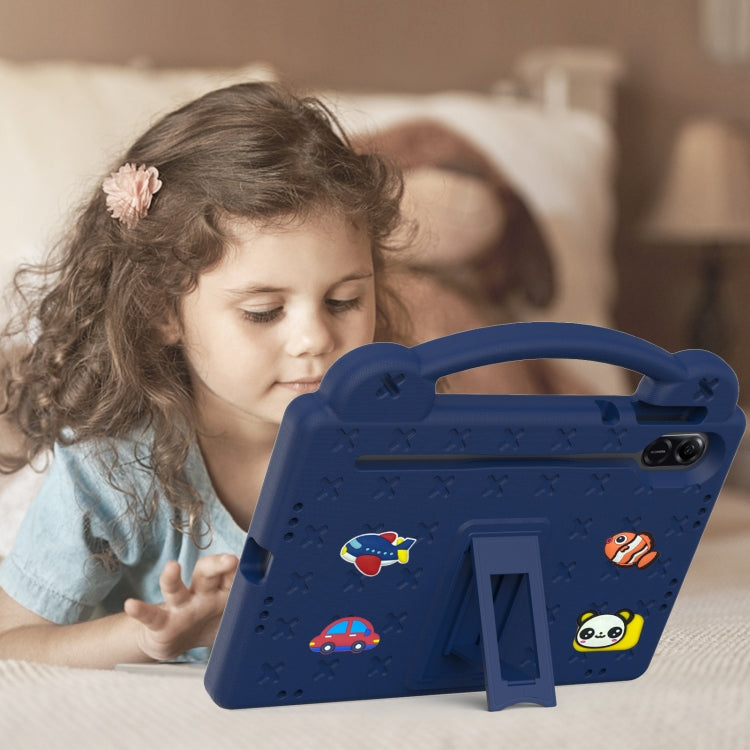 For Honor X8 Pro 11.5 Handle Kickstand Children EVA Shockproof Tablet Case(Navy Blue) - Honor by buy2fix | Online Shopping UK | buy2fix