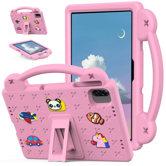 For Honor Pad X8a / X8b Handle Kickstand Children EVA Shockproof Tablet Case(Pink)
