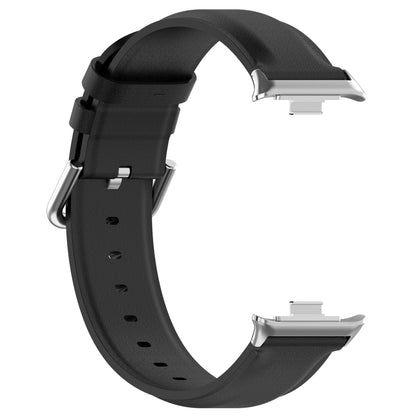 For Redmi Watch 4 / Watch 5 Round Tail Top Layer Leather Watch Band(Black) - Watch Bands by buy2fix | Online Shopping UK | buy2fix