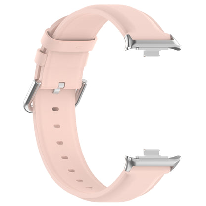 For Xiaomi Smart Band 9 Pro / 8 Pro Round Tail Top Layer Leather Watch Band(Pink) - Watch Bands by buy2fix | Online Shopping UK | buy2fix