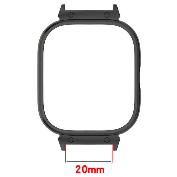 For Redmi Watch 4 Metal Frame Watch Protective Case(Silver) - Watch Cases by buy2fix | Online Shopping UK | buy2fix