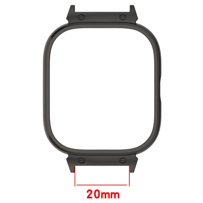 For Redmi Watch 4 Metal Frame Watch Protective Case(Silver) - Watch Cases by buy2fix | Online Shopping UK | buy2fix