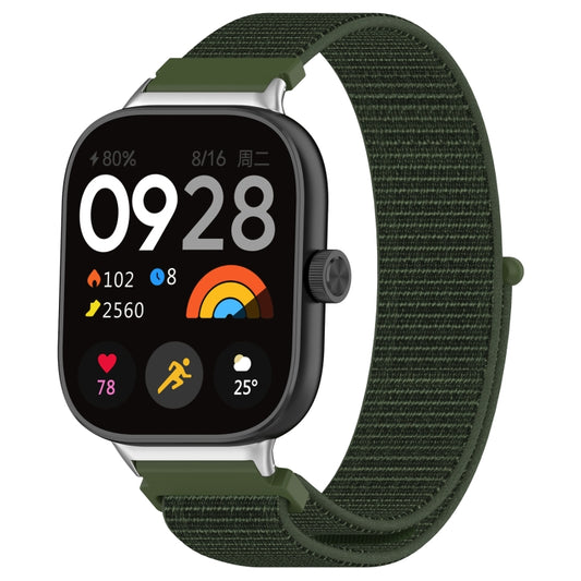 For Redmi Watch 4 / Watch 5 Nylon Loop Metal Connector Watch Band(Army Green) - Watch Bands by buy2fix | Online Shopping UK | buy2fix
