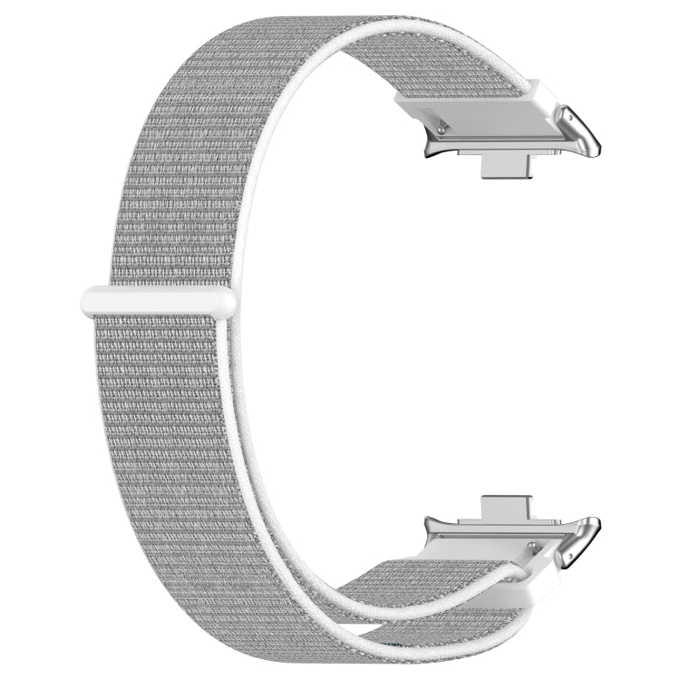 For Redmi Watch 4 / Watch 5 Nylon Loop Metal Connector Watch Band(White) - Watch Bands by buy2fix | Online Shopping UK | buy2fix