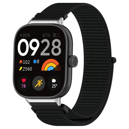 For Xiaomi Smart Band 9 Pro / 8 Pro Nylon Loop Metal Connector Watch Band(Black) - Watch Bands by buy2fix | Online Shopping UK | buy2fix