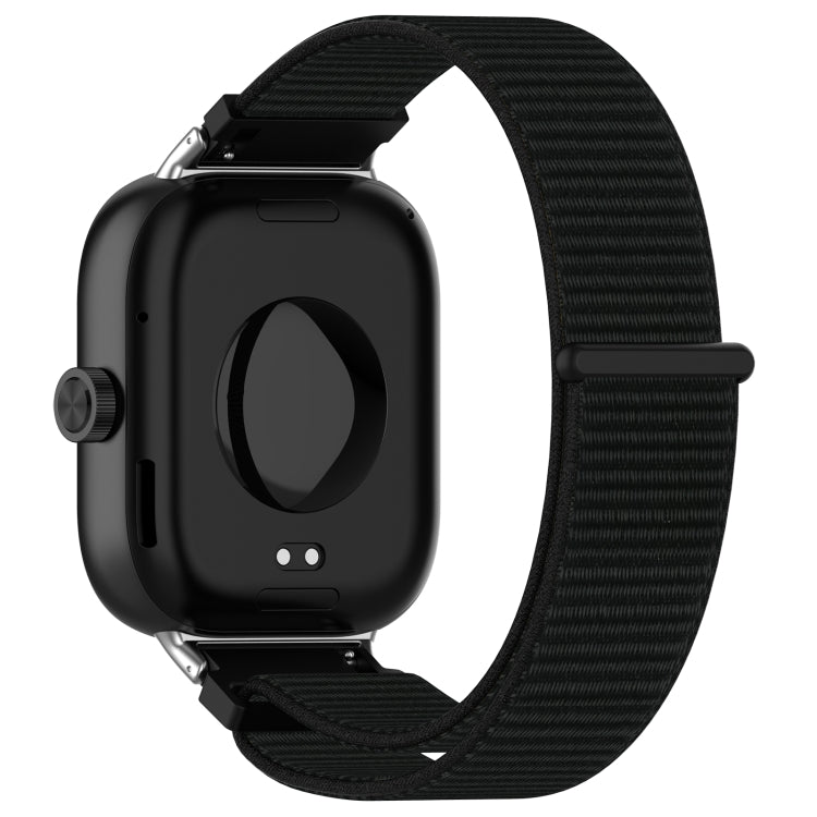 For Xiaomi Smart Band 9 Pro / 8 Pro Nylon Loop Metal Connector Watch Band(Black) - Watch Bands by buy2fix | Online Shopping UK | buy2fix