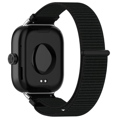 For Xiaomi Smart Band 9 Pro / 8 Pro Nylon Loop Metal Connector Watch Band(Black) - Watch Bands by buy2fix | Online Shopping UK | buy2fix