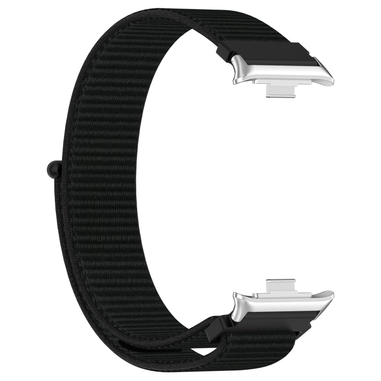 For Xiaomi Smart Band 9 Pro / 8 Pro Nylon Loop Metal Connector Watch Band(Black) - Watch Bands by buy2fix | Online Shopping UK | buy2fix