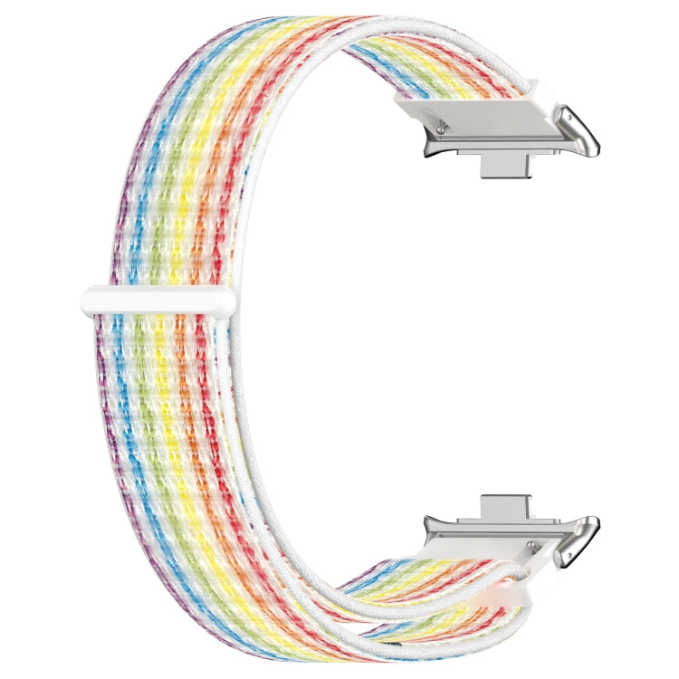 For Xiaomi Smart Band 9 Pro / 8 Pro Nylon Loop Metal Connector Watch Band(Colorful) - Watch Bands by buy2fix | Online Shopping UK | buy2fix