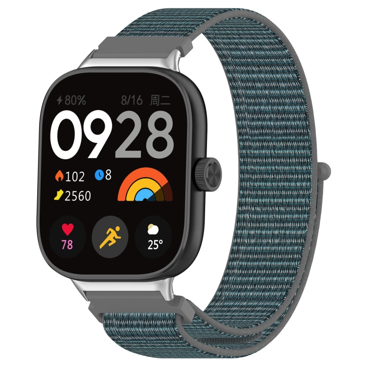 For Xiaomi Smart Band 9 Pro / 8 Pro Nylon Loop Metal Connector Watch Band(Gray) - Watch Bands by buy2fix | Online Shopping UK | buy2fix