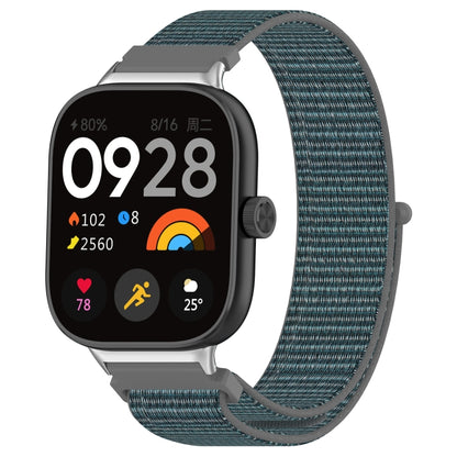 For Xiaomi Smart Band 9 Pro / 8 Pro Nylon Loop Metal Connector Watch Band(Gray) - Watch Bands by buy2fix | Online Shopping UK | buy2fix