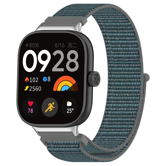 For Xiaomi Smart Band 9 Pro / 8 Pro Nylon Loop Metal Connector Watch Band(Gray) - Watch Bands by buy2fix | Online Shopping UK | buy2fix
