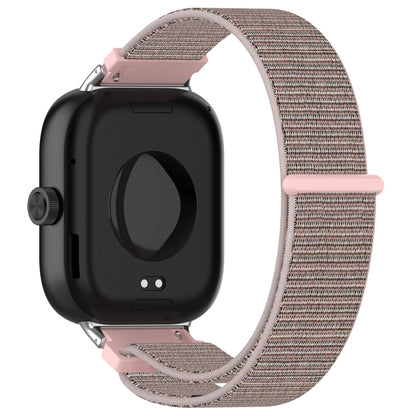 For Xiaomi Smart Band 9 Pro / 8 Pro Nylon Loop Metal Connector Watch Band(Pink) - Watch Bands by buy2fix | Online Shopping UK | buy2fix