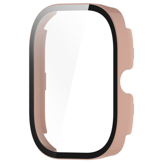For Redmi Watch 4 Tempered Film Integrated PC Watch Protective Case(Pink) - Watch Cases by buy2fix | Online Shopping UK | buy2fix