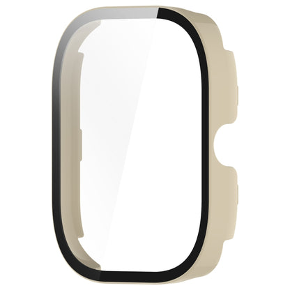 For Redmi Watch 4 Tempered Film Integrated PC Watch Protective Case(White) - Watch Cases by buy2fix | Online Shopping UK | buy2fix