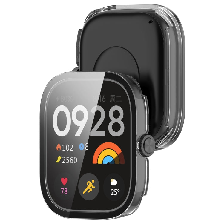 For Redmi Watch 4 Tempered Film Integrated PC Watch Protective Case(Transparent) - Watch Cases by buy2fix | Online Shopping UK | buy2fix