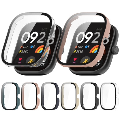 For Redmi Watch 4 Tempered Film Integrated PC Watch Protective Case(Ink Blue) - Watch Cases by buy2fix | Online Shopping UK | buy2fix
