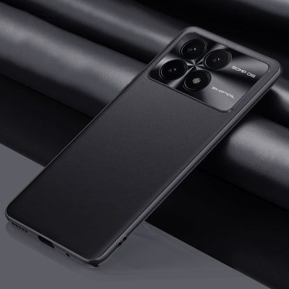 For Xiaomi Redmi K70 Pro Plain-leather All-inclusive Shockproof Phone Case(Black) - Xiaomi Cases by buy2fix | Online Shopping UK | buy2fix