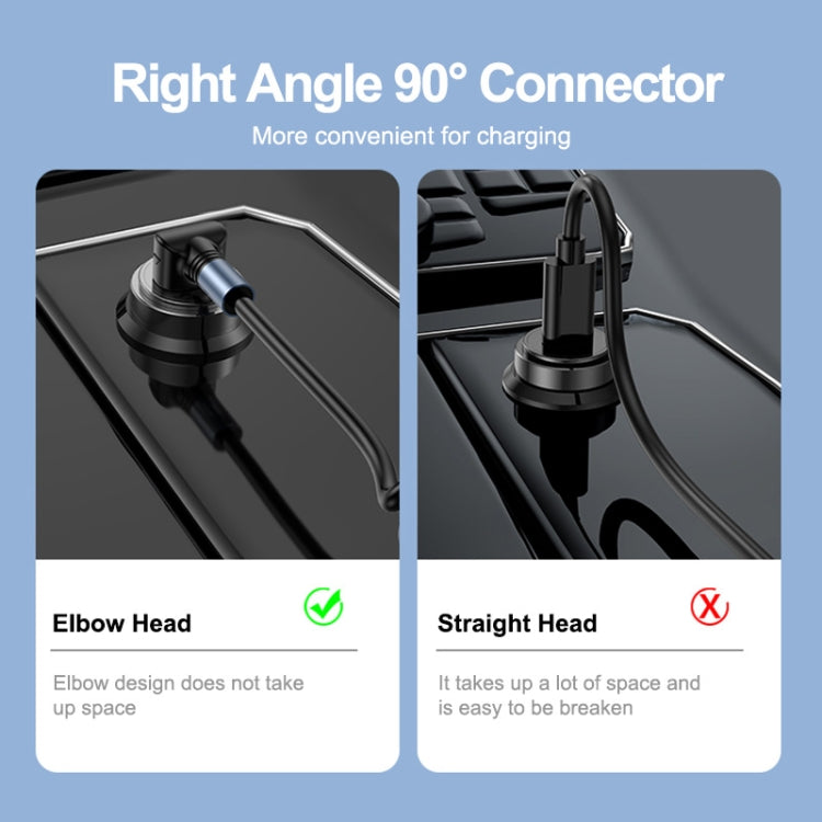 ENKAY 66W Reversible USB to Type-C / 8 Pin / Micro USB Elastic Spring Fast Charging Cable, Length 1.5m(Type B) - Multifunctional Cable by ENKAY | Online Shopping UK | buy2fix