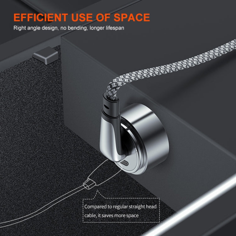 ENKAY PD30W Elbow Type-C to 8 Pin Fast Charging Data Braid Cable with Indicator Light, Length:1.2m by ENKAY