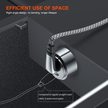 ENKAY PD30W Elbow Type-C to 8 Pin Fast Charging Data Braid Cable with Indicator Light, Length:1.2m by ENKAY