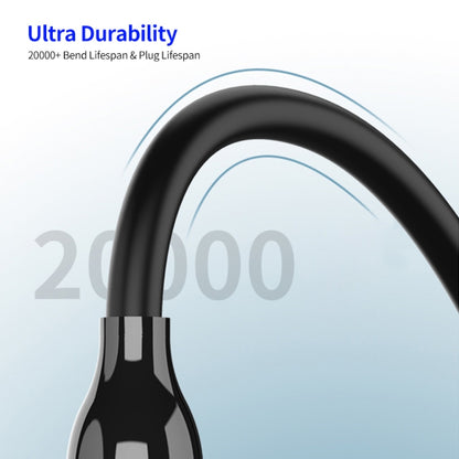 ENKAY PD30W Type-C to 8 Pin Fast Charging Data Silicone Cable with LED Display, Length:2m(Black) by ENKAY