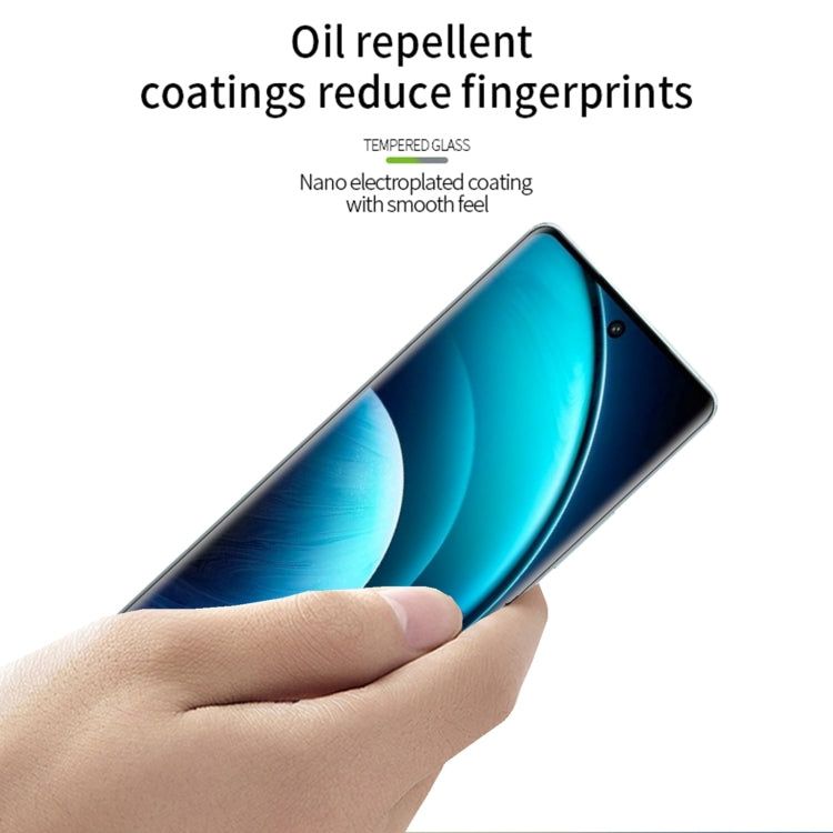 For vivo X100 / 100 Pro PINWUYO 9H 3D Hot Bending Tempered Glass Film(Black) - vivo Tempered Glass by PINWUYO | Online Shopping UK | buy2fix