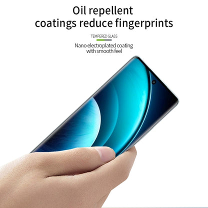 For vivo X100 / 100 Pro PINWUYO 9H 3D Hot Bending Tempered Glass Film(Black) - vivo Tempered Glass by PINWUYO | Online Shopping UK | buy2fix