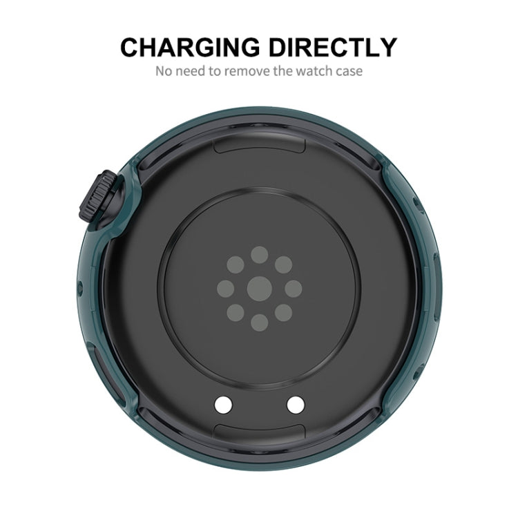 For vivo Watch 3 ENKAY Hat-Prince Full Coverage Tempered Glass Film Integrated PC Watch Cover(Dark Green) by ENKAY