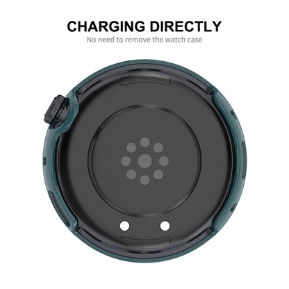 For vivo Watch 3 ENKAY Hat-Prince Full Coverage Tempered Glass Film Integrated PC Watch Cover(Dark Blue) by ENKAY