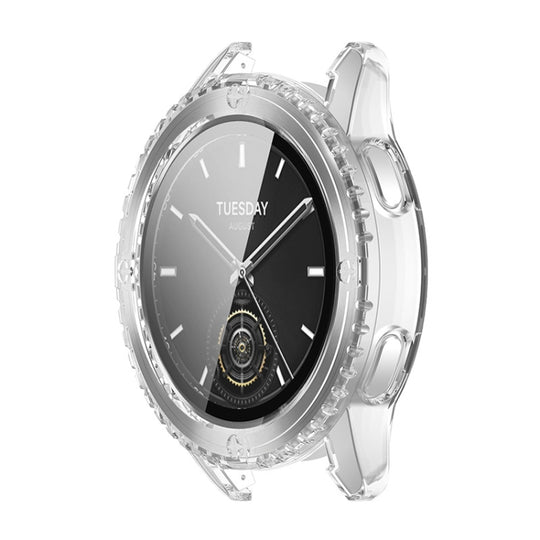 For Xiaomi Watch S3 ENKAY Hat-Prince Full Coverage Tempered Glass Film Integrated PC Watch Cover(Transparent)